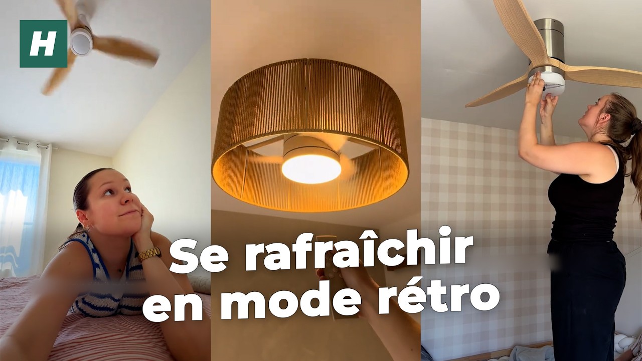 Avec la canicule, le ventilateur de plafond fait son retour