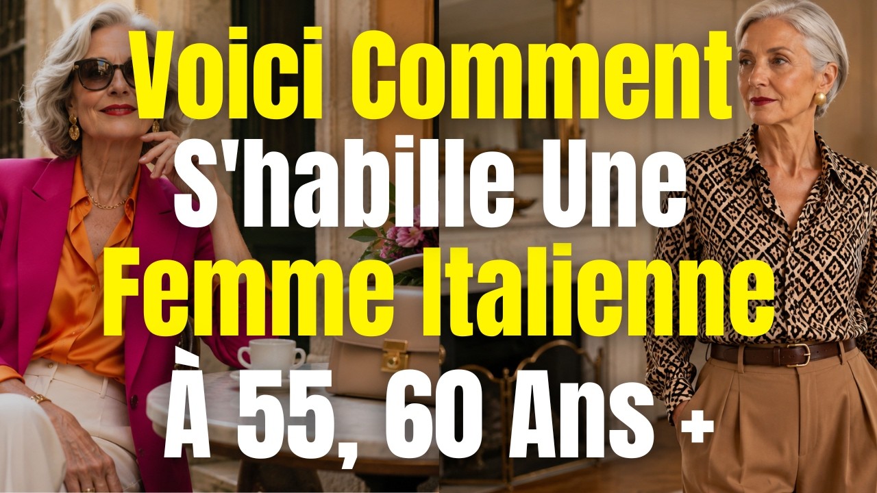 À 60 Ans Et Plus, Les Italiennes Font Ceci | 7 Clés D'Élégance Qui Fonctionnent